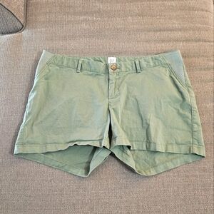 Gap Maternity Light Green New Woven Twig Casual Shorts Size 10